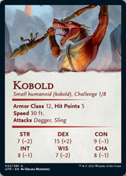 Kobold Art Card (Gold-Stamped Signature) [Dungeons & Dragons: Adventures in the Forgotten Realms Art Series] Magic: The Gathering