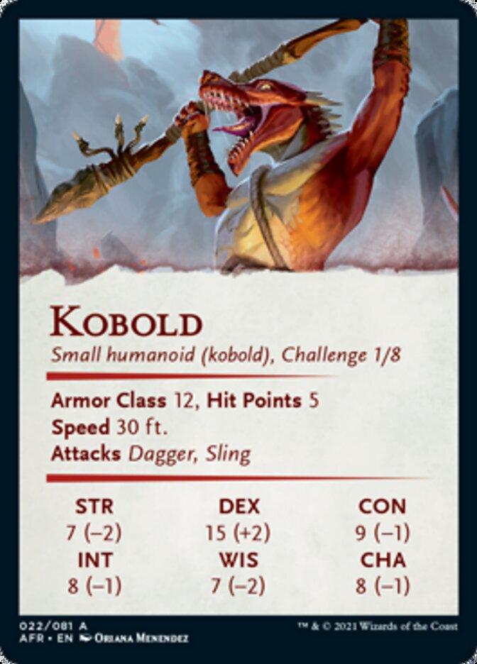 Kobold Art Card [Dungeons & Dragons: Adventures in the Forgotten Realms Art Series] Magic: The Gathering