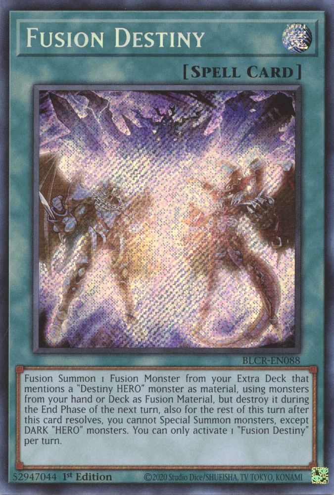 Fusion Destiny [BLCR-EN088] Secret Rare Yu-Gi-Oh!