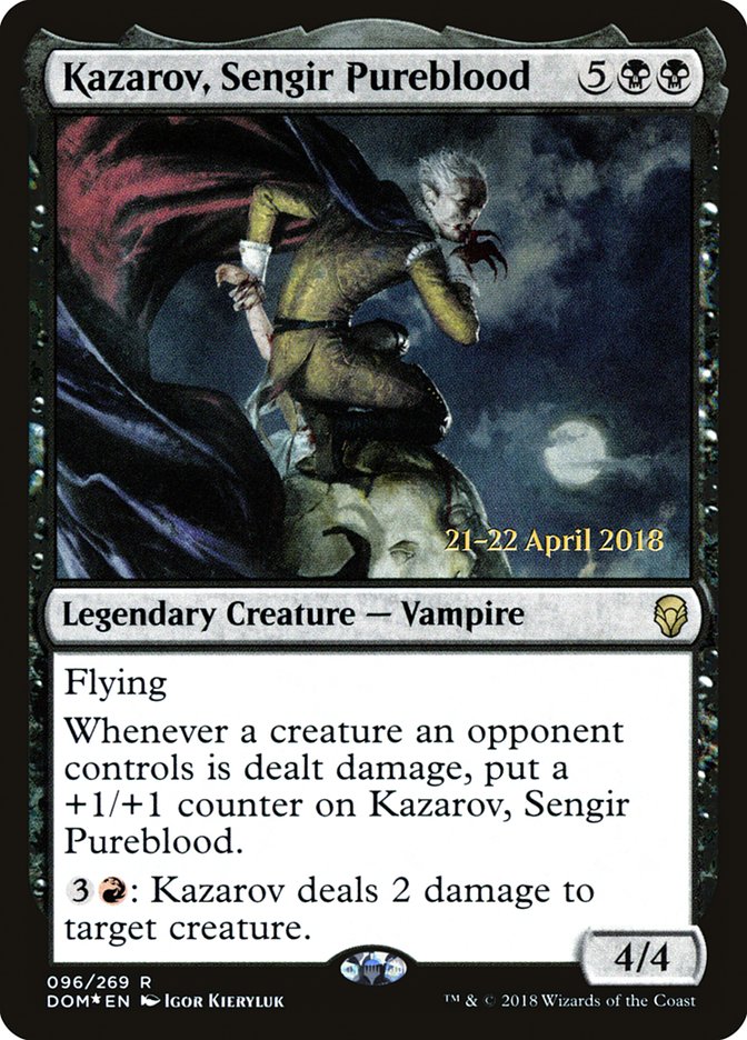 Kazarov, Sengir Pureblood [Dominaria Prerelease Promos] Magic: The Gathering
