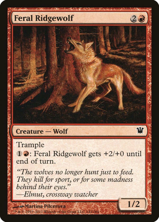 Feral Ridgewolf [Innistrad] Magic: The Gathering