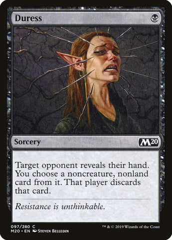 Duress [Core Set 2020] Magic: The Gathering