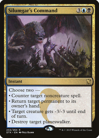 Silumgar's Command [Dragons of Tarkir] Magic: The Gathering