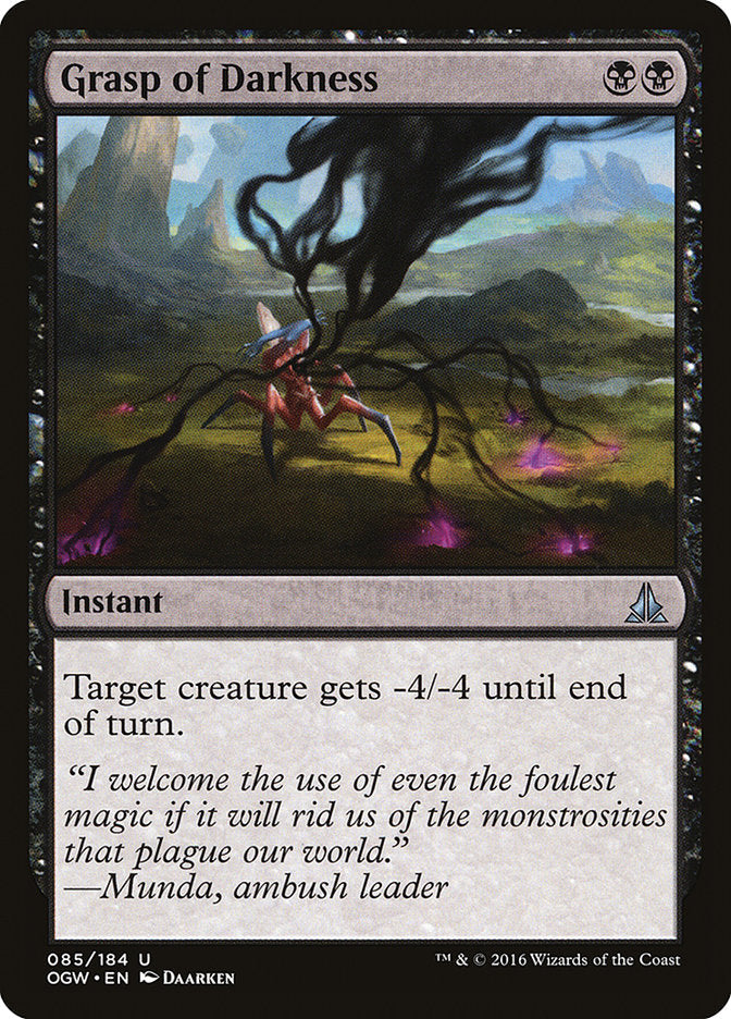 Grasp of Darkness [Oath of the Gatewatch] Magic: The Gathering