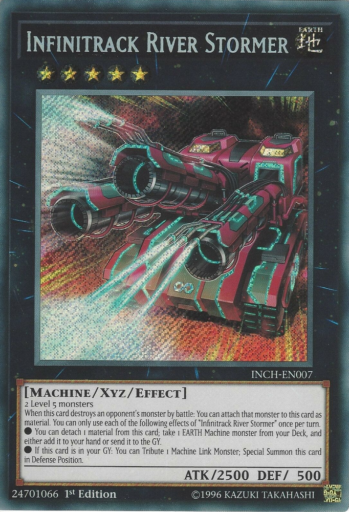 Infinitrack River Stormer [INCH-EN007] Secret Rare Yu-Gi-Oh!