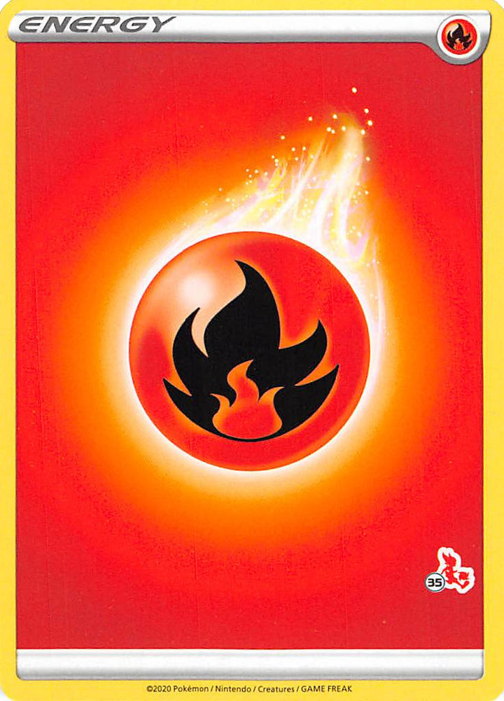 Fire Energy (Cinderace Stamp #35) [Battle Academy 2022] Pokémon