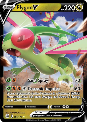Flygon V (106/172) [Sword & Shield: Brilliant Stars] Pokémon