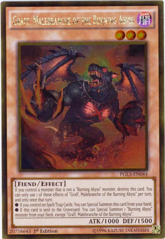 Graff, Malebranche of the Burning Abyss [PGL3-EN044] Gold Rare Yu-Gi-Oh!
