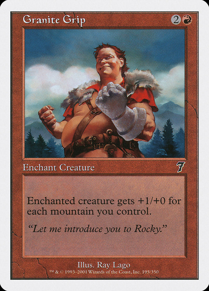 Granite Grip [Seventh Edition] Magic: The Gathering