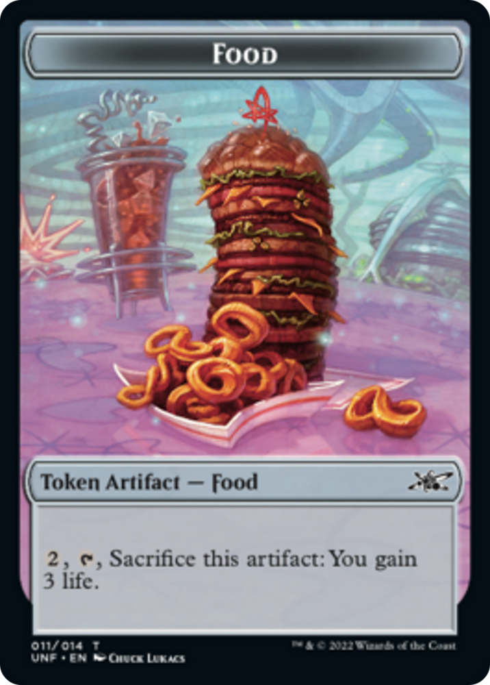 Teddy Bear // Food (011) Double-Sided Token [Unfinity Tokens] Magic: The Gathering