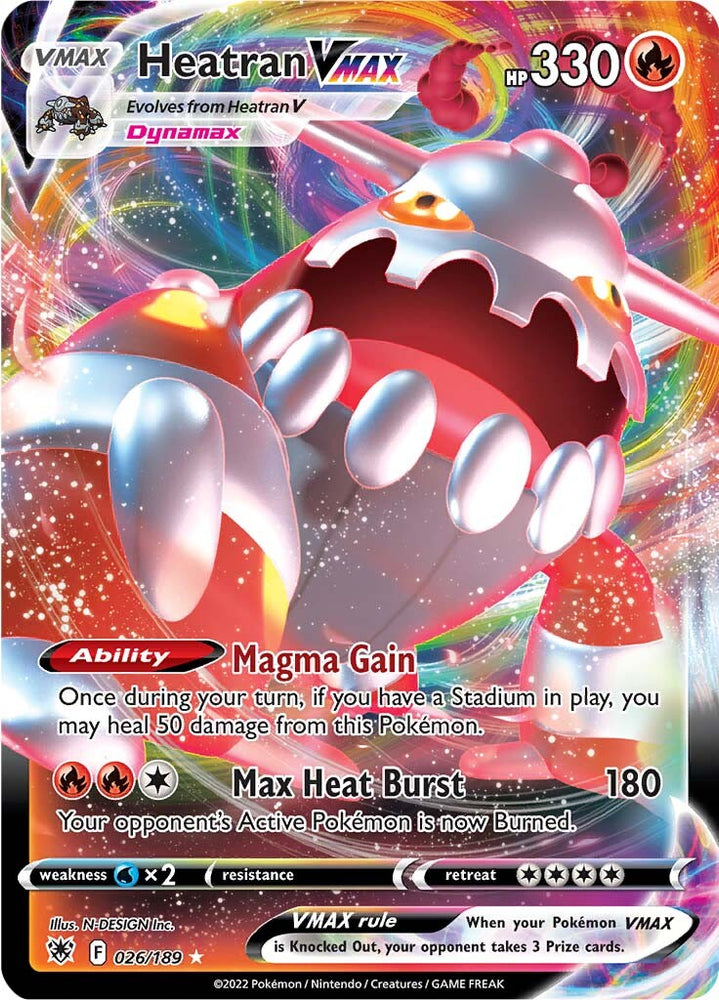 Heatran VMAX (026/189) [Sword & Shield: Astral Radiance] Pokémon