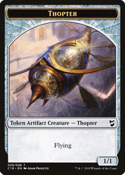Elemental // Thopter (026) Double-Sided Token [Commander 2018 Tokens] Magic: The Gathering