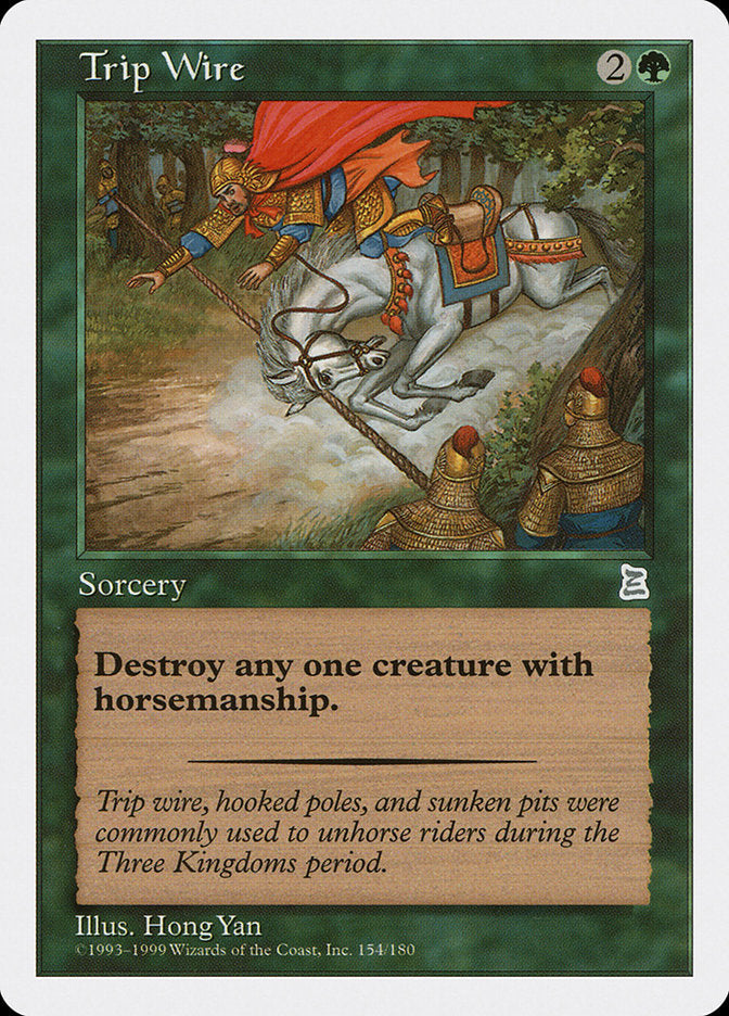 Trip Wire [Portal Three Kingdoms] Magic: The Gathering