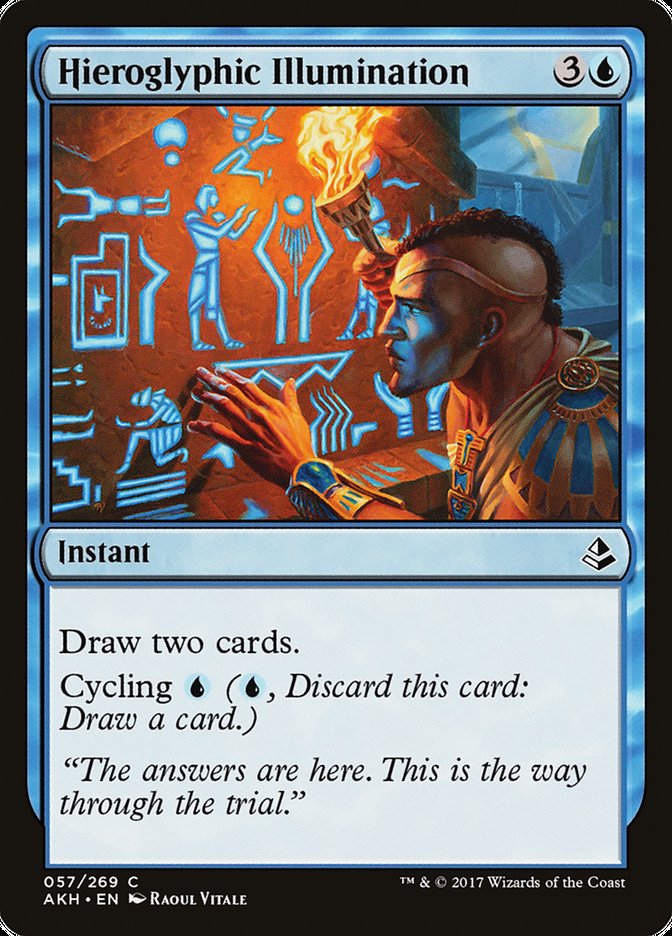 Hieroglyphic Illumination [Amonkhet] Magic: The Gathering