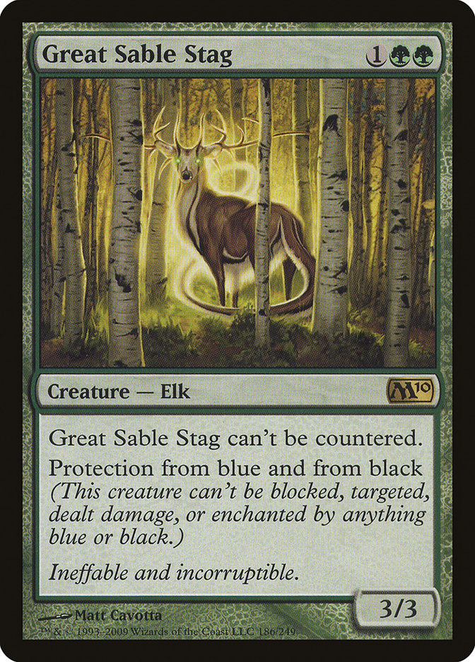 Great Sable Stag [Magic 2010] Magic: The Gathering