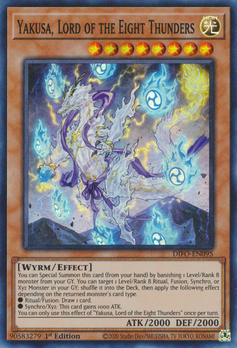 Yakusa, Lord of the Eight Thunders [DIFO-EN095] Super Rare Yu-Gi-Oh!