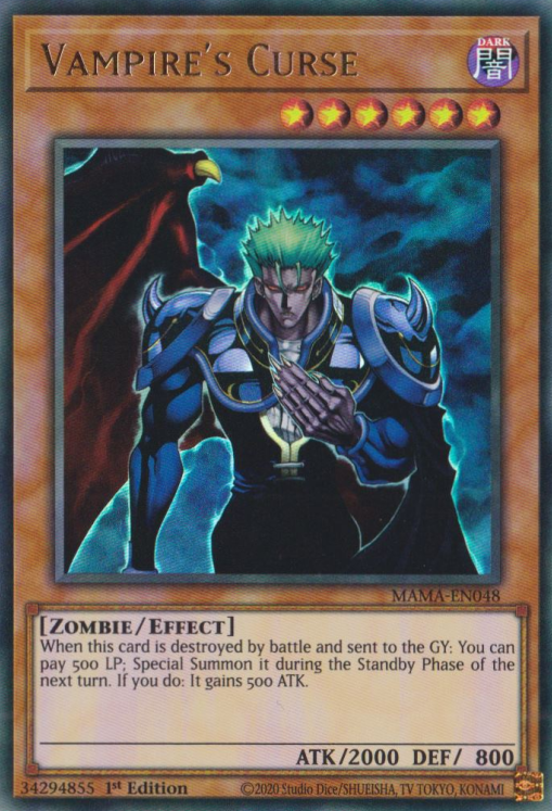 Vampire's Curse [MAMA-EN048] Ultra Rare Yu-Gi-Oh!