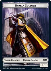 Human Soldier // Servo Double-Sided Token [Double Masters Tokens] Magic: The Gathering