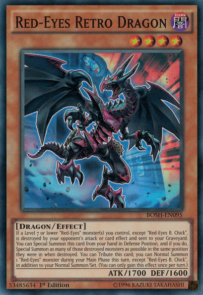 Red-Eyes Retro Dragon [BOSH-EN095] Super Rare Yu-Gi-Oh!