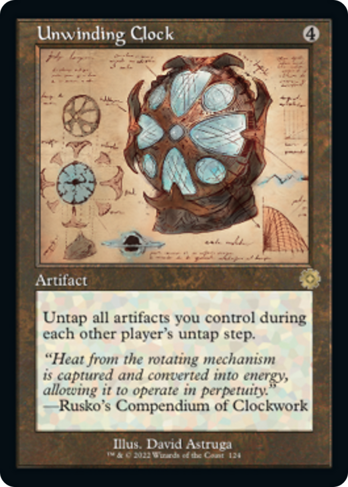 Unwinding Clock (Retro Schematic) [The Brothers' War Retro Artifacts] Magic: The Gathering