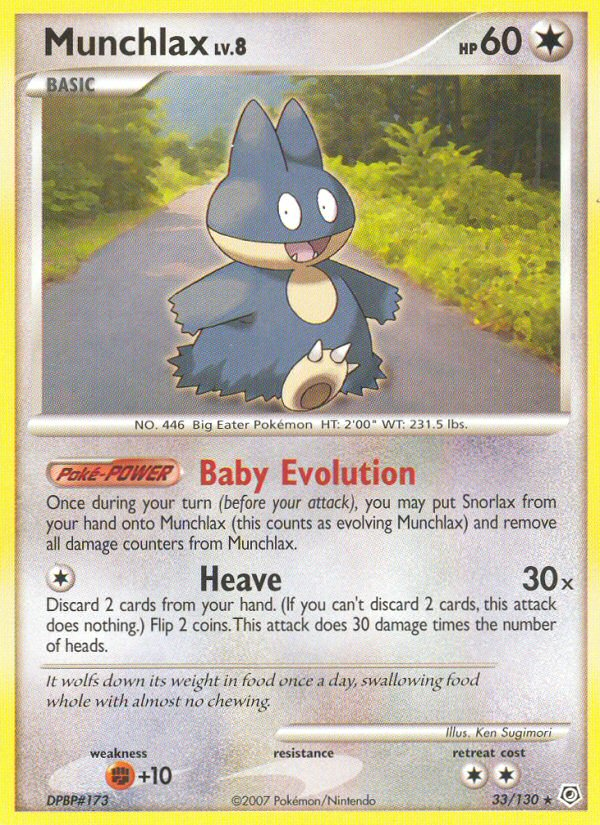 Munchlax (33/130) [Diamond & Pearl: Base Set] Pokémon