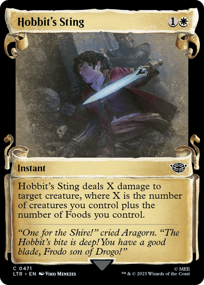 Hobbit's Sting [The Lord of the Rings: Tales of Middle-Earth Showcase Scrolls] Magic: The Gathering