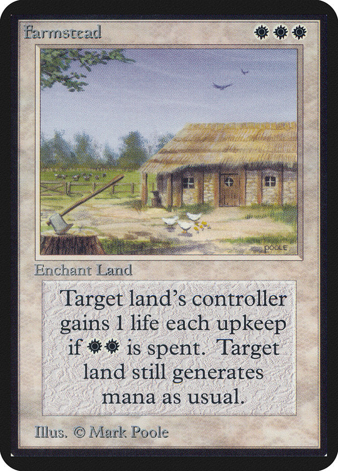 Farmstead [Alpha Edition] Magic: The Gathering