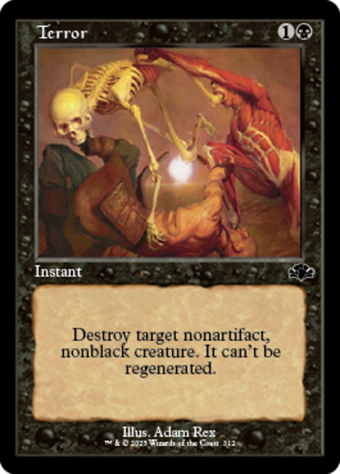 Terror (Retro) [Dominaria Remastered] Magic: The Gathering