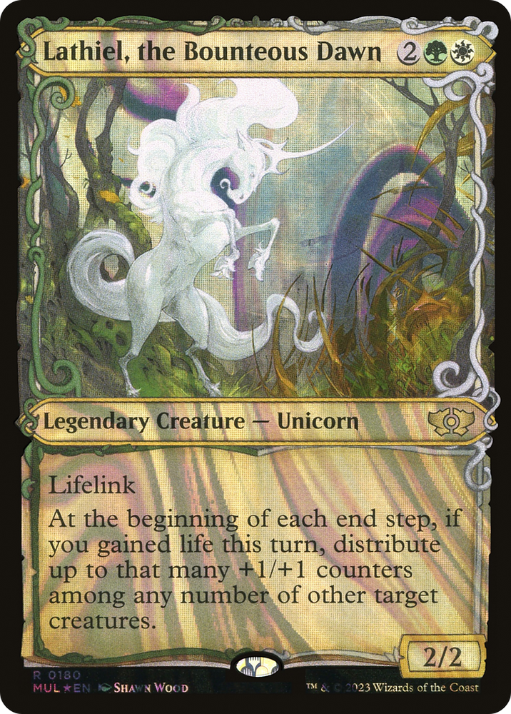 Lathiel, the Bounteous Dawn (Halo Foil) [Multiverse Legends] Magic: The Gathering