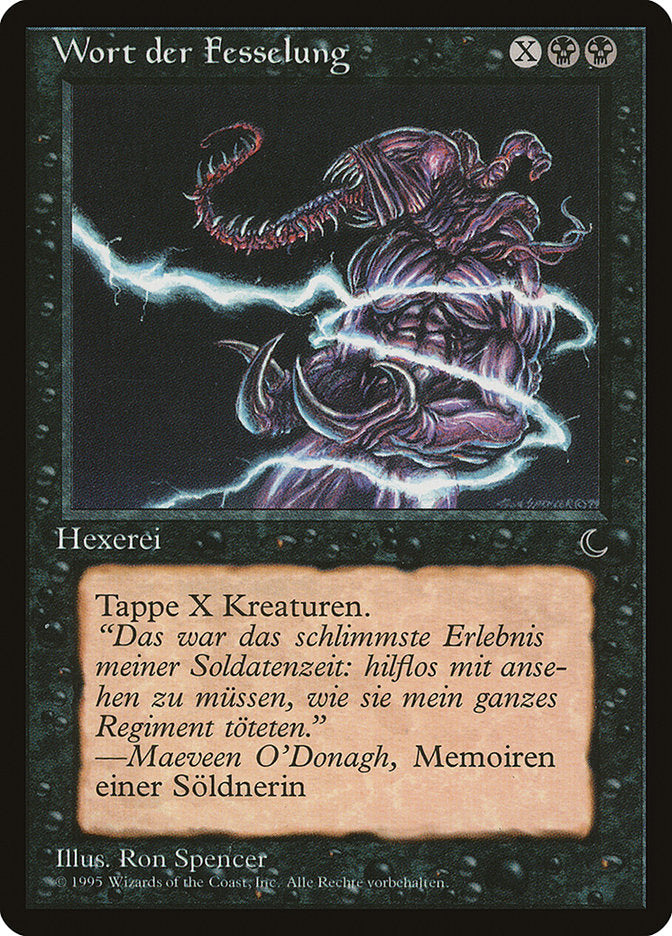 Word of Binding (German) - "Wort der Fesselung" [Renaissance] Magic: The Gathering