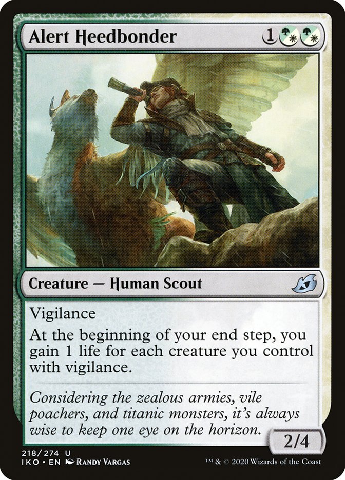 Alert Heedbonder [Ikoria: Lair of Behemoths] Magic: The Gathering