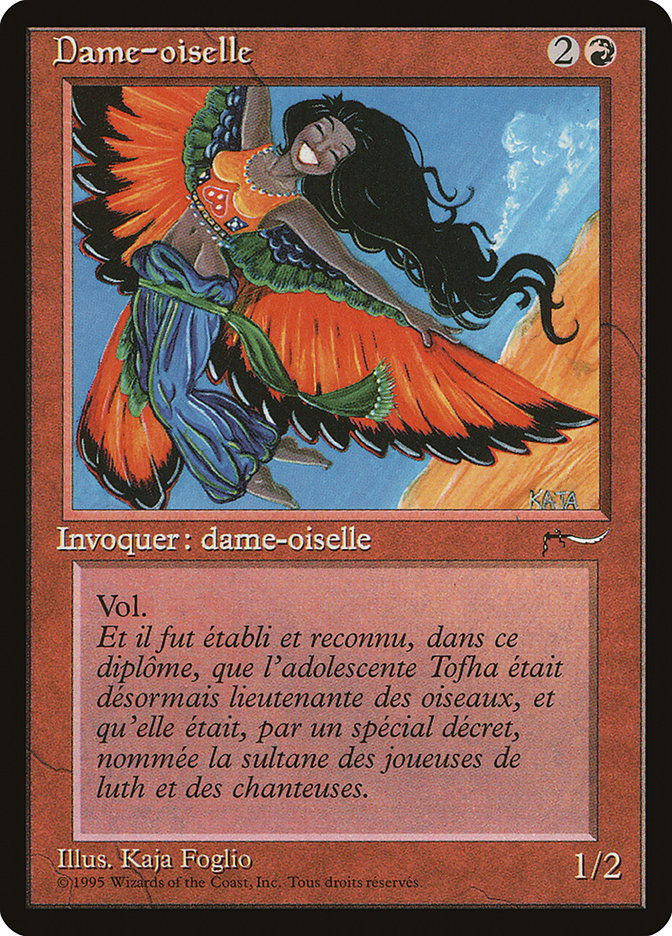 Bird Maiden (French) - "Dame-oiselle" [Renaissance] Magic: The Gathering