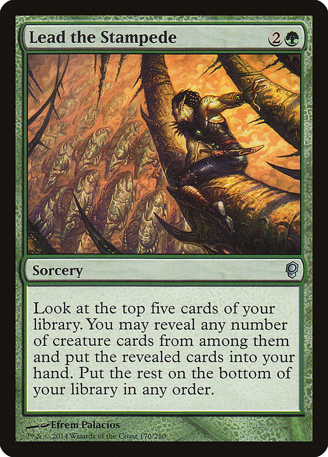 Lead the Stampede [Conspiracy] Magic: The Gathering