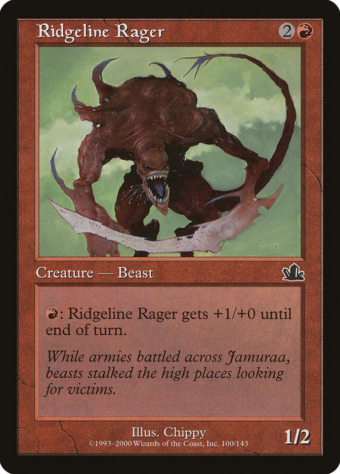 Ridgeline Rager [Prophecy] Magic: The Gathering