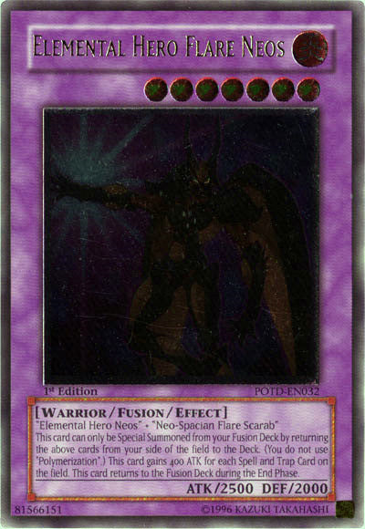 Elemental Hero Flare Neos [POTD-EN032] Ultimate Rare Yu-Gi-Oh!