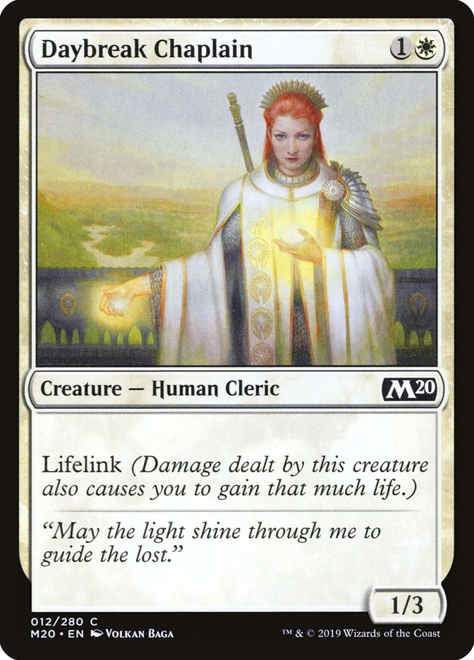 Daybreak Chaplain [Core Set 2020] Magic: The Gathering