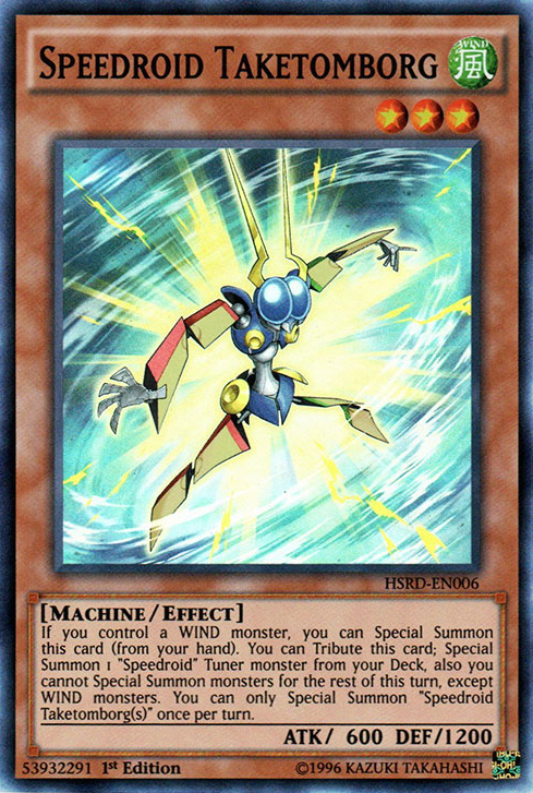 Speedroid Taketomborg [HSRD-EN006] Super Rare Yu-Gi-Oh!