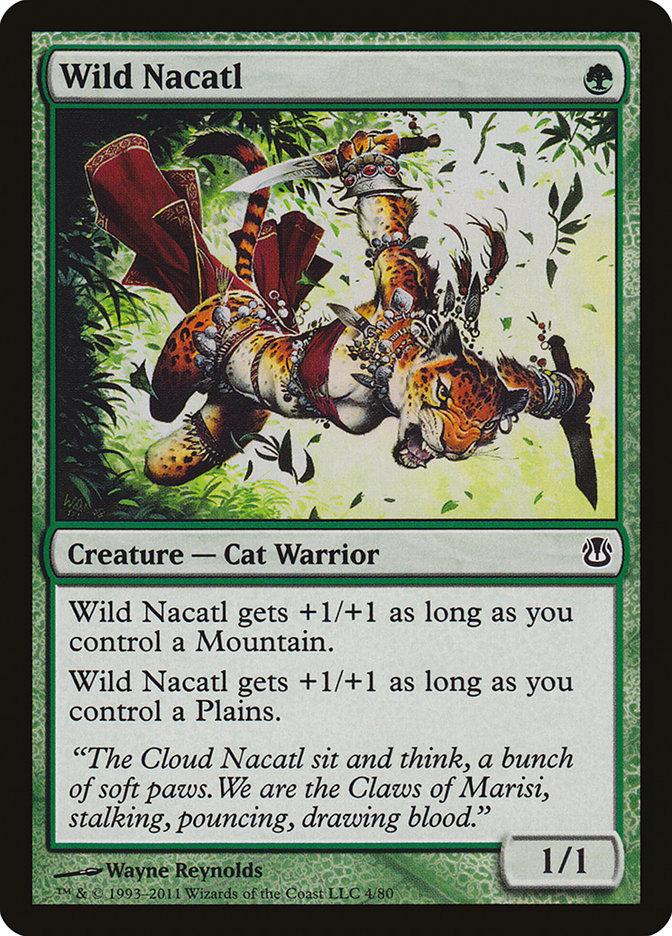 Wild Nacatl [Duel Decks: Ajani vs. Nicol Bolas] Magic: The Gathering