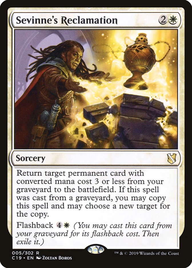 Sevinne's Reclamation [Commander 2019] Magic: The Gathering