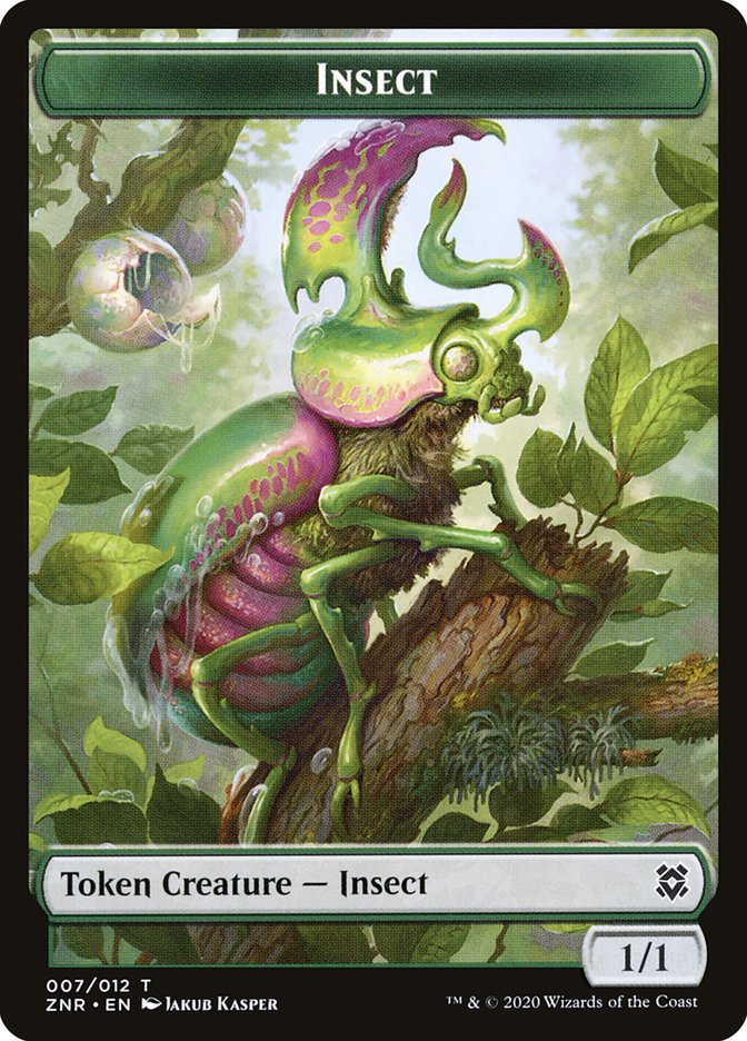 Cat // Insect Double-Sided Token [Zendikar Rising Tokens] Magic: The Gathering