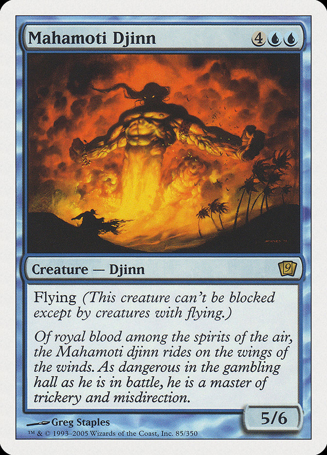 Mahamoti Djinn [Ninth Edition] Magic: The Gathering