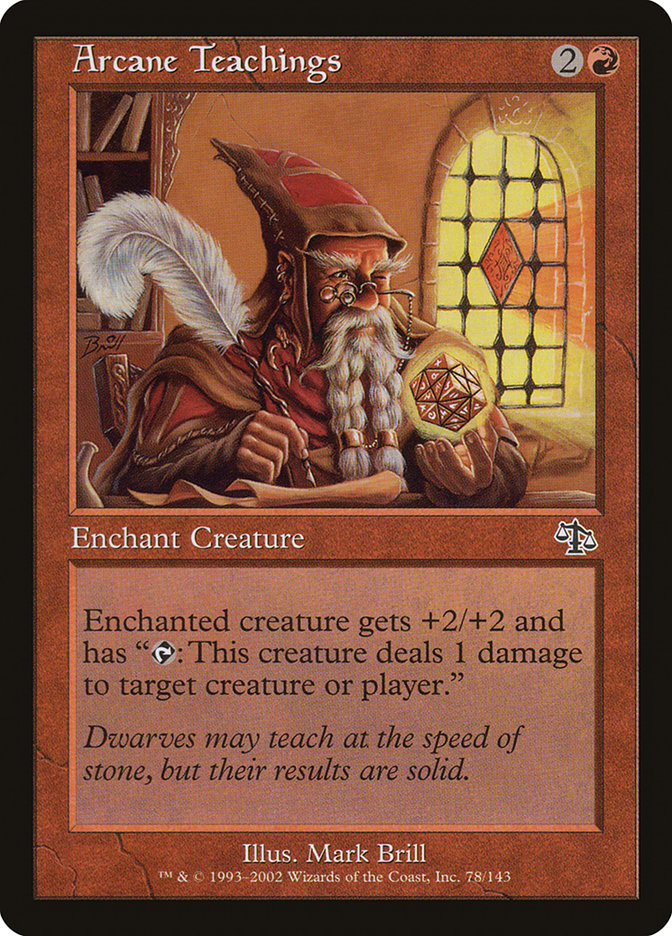 Arcane Teachings [Judgment] Magic: The Gathering