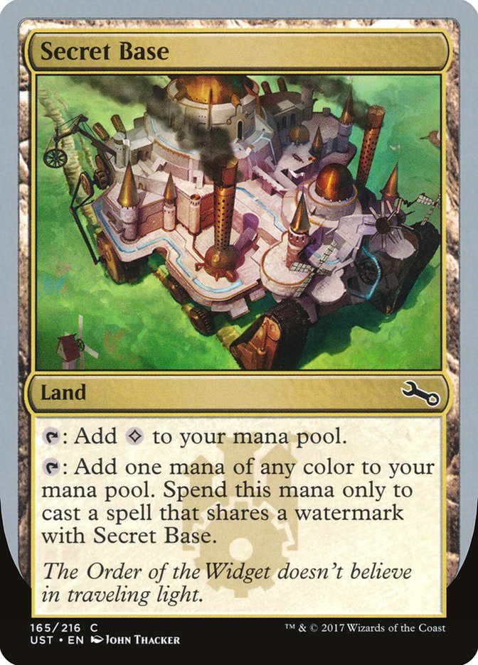 Secret Base (Artist: John Thacker) [Unstable] Magic: The Gathering