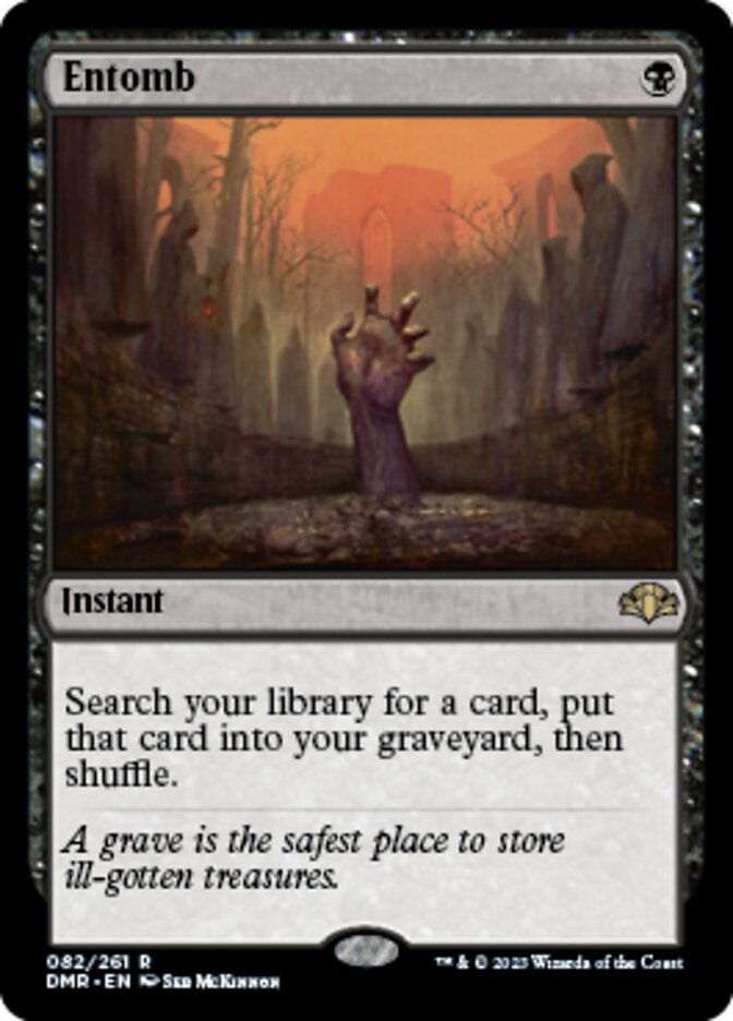 Entomb [Dominaria Remastered] Magic: The Gathering