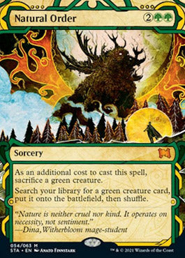 Natural Order (Foil Etched) [Strixhaven: School of Mages Mystical Archive] Magic: The Gathering