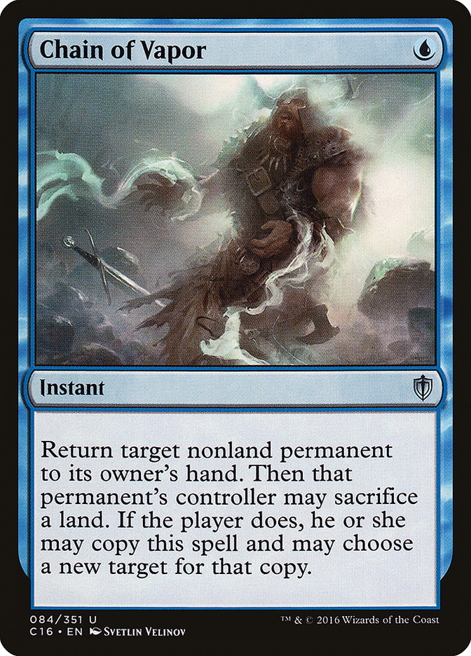 Chain of Vapor [Commander 2016] Magic: The Gathering
