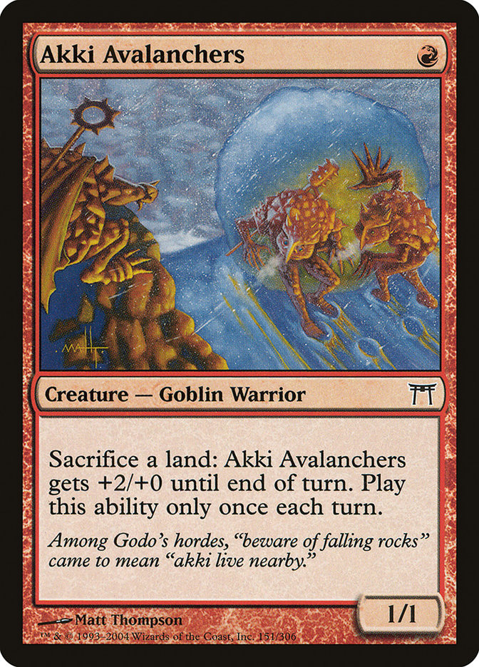 Akki Avalanchers [Champions of Kamigawa] Magic: The Gathering
