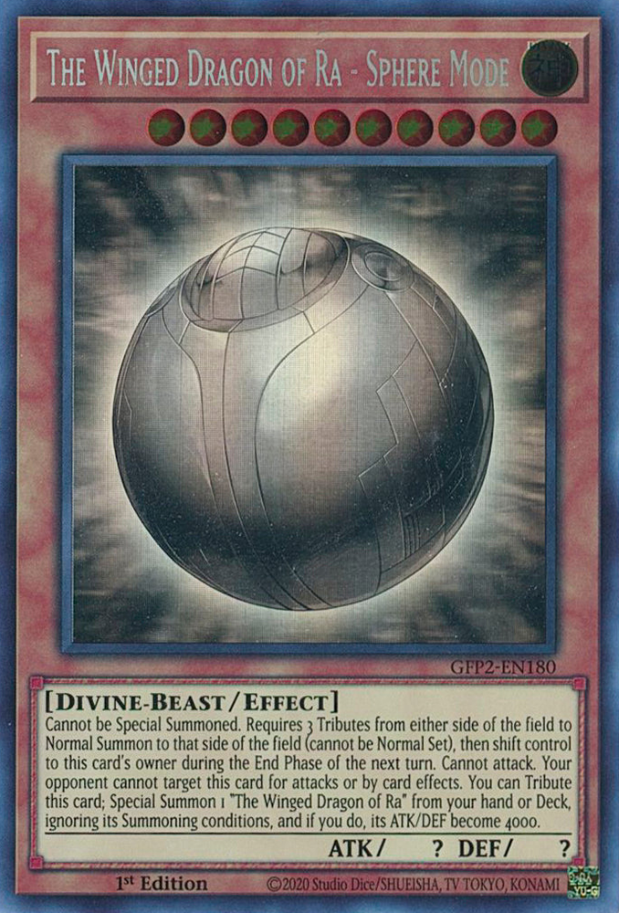 The Winged Dragon of Ra - Sphere Mode [GFP2-EN180] Ghost Rare Yu-Gi-Oh!
