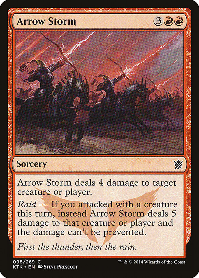 Arrow Storm [Khans of Tarkir] Magic: The Gathering