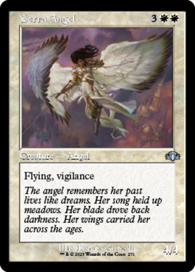 Serra Angel (Retro) [Dominaria Remastered] Magic: The Gathering